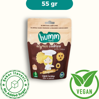 Humm Organik Tahinli ve Pekmezli Kurabiye Vegan (55 gr)