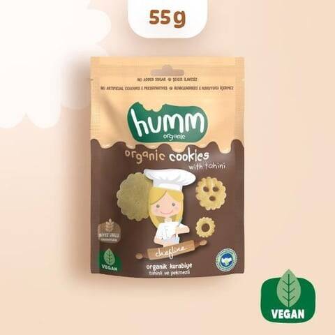 Humm Organik Tahinli ve Pekmezli Kurabiye Vegan (55 gr) - 2