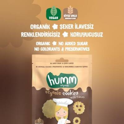 Humm Organik Tahinli ve Pekmezli Kurabiye Vegan (55 gr) - 3