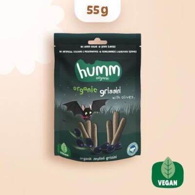 Humm Organik Zeytinli Grissini Vegan (55 gr) (1)