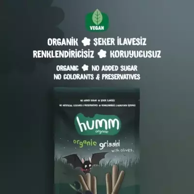 Humm Organik Zeytinli Grissini Vegan (55 gr) - 3