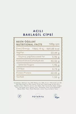 Potamya Zeytinyağlı Acılı Baklagil Cipsi - 3