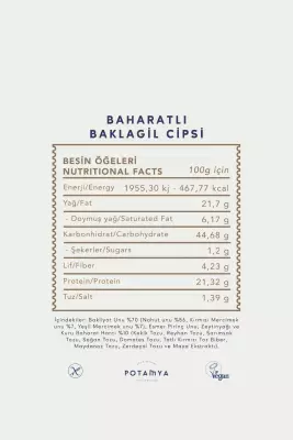 Potamya Zeytinyağlı Baharatlı Baklagil Cipsi - 3