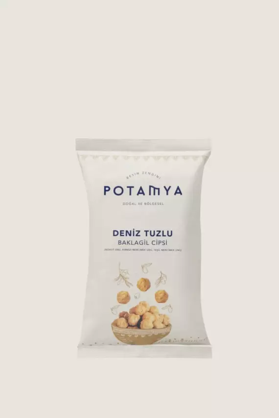 Potamya Zeytinyağlı Deniz Tuzlu Baklagil Cipsi - 1