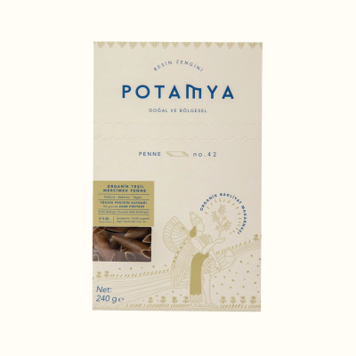 Potamya Organik Yeşi Mercimek Penne Makarna Glutensiz (240 gr)