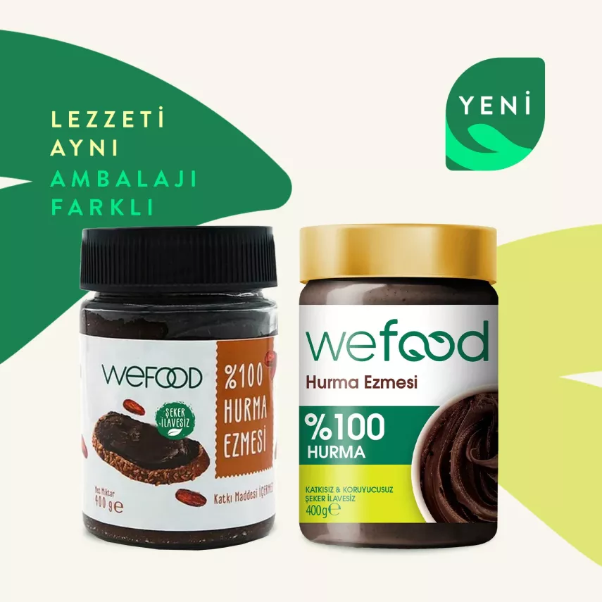 Wefood %100 Sade Hurma Ezmesi 400 Gr - 3