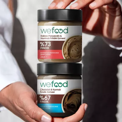 Wefood Çikolatalı Hurmalı Fındık Ezmesi (Şekersiz, Katkısız) 200 gr - 9