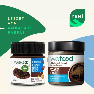 Wefood Çikolatalı Hurmalı Fındık Ezmesi (Şekersiz, Katkısız) 200 gr - 3