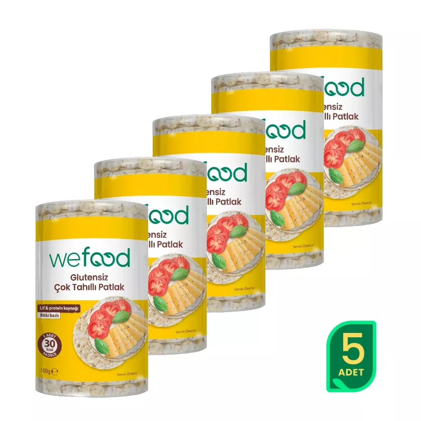 Wefood Çok Tahıllı Patlak (100 gr) 5'li Set - 1