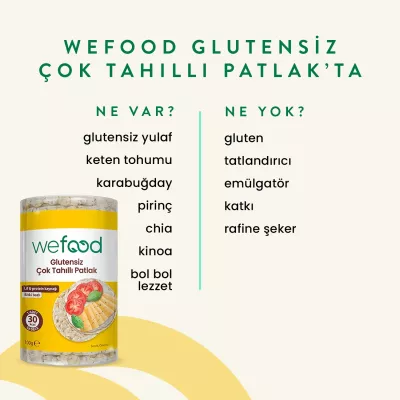 Wefood Çok Tahıllı Patlak (100 gr) - 3