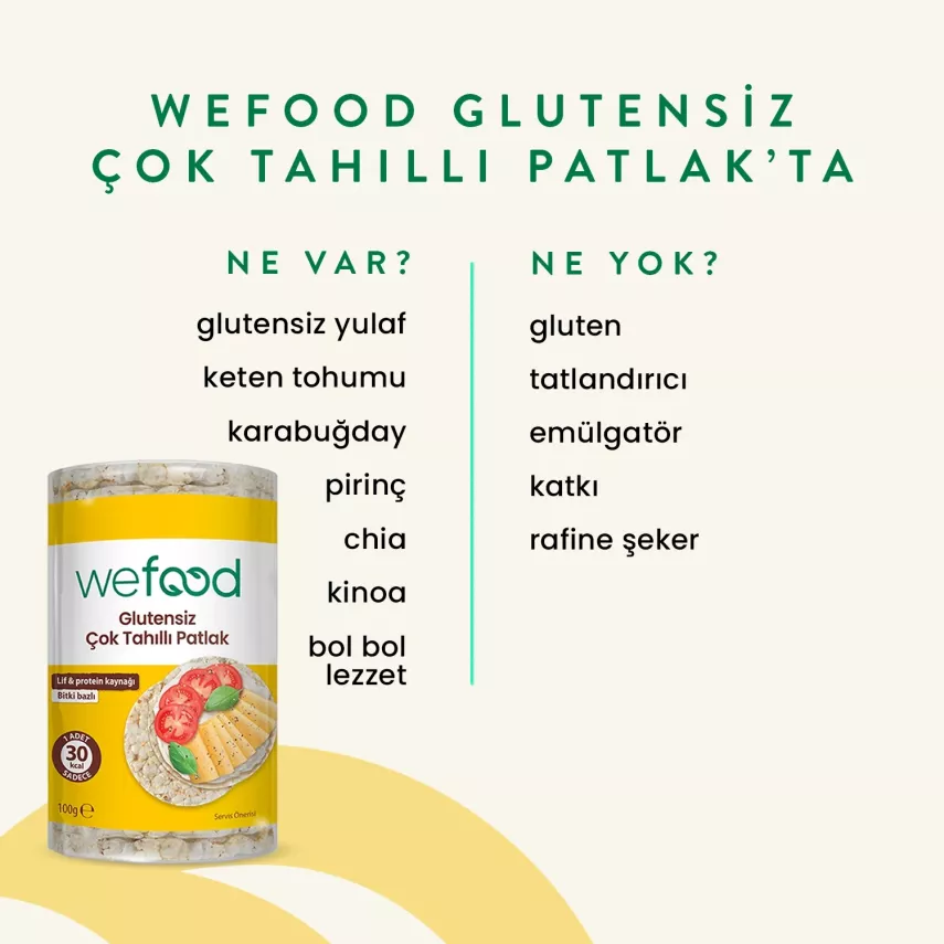 Wefood Çok Tahıllı Patlak (100 gr) - 3
