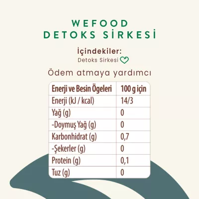 Wefood Detoks Sirkesi (250 ml) - 4