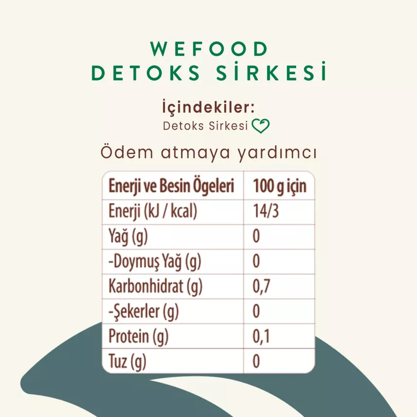 Wefood Detoks Sirkesi (250 ml) - 4
