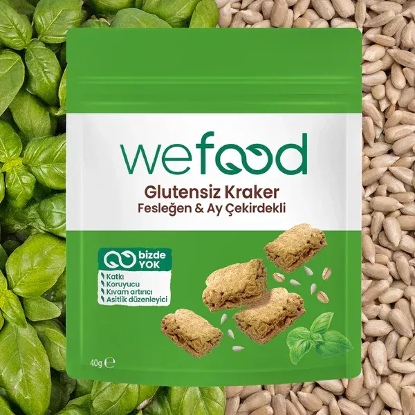 Wefood Glutensiz Fesleğenli Kraker 40 Gr - 2