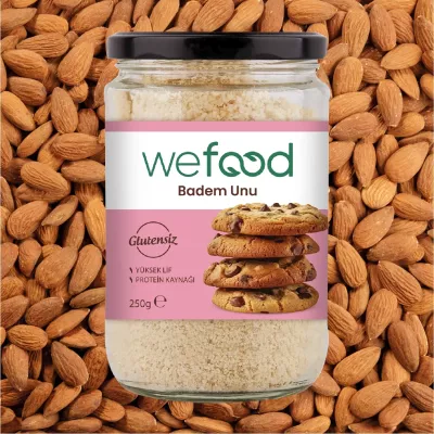 Wefood Glutensiz Badem Unu 250 Gr (1)