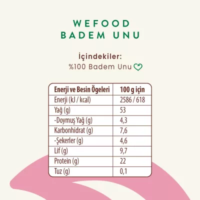 Wefood Glutensiz Badem Unu 250 Gr - 4