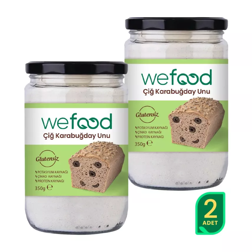 Wefood Çiğ Karabuğday Unu 2'li Set Glutensiz 350 gr - 2
