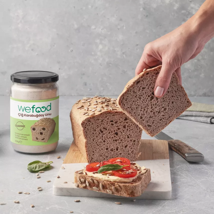Wefood Çiğ Karabuğday Unu 2'li Set Glutensiz 350 gr - 6