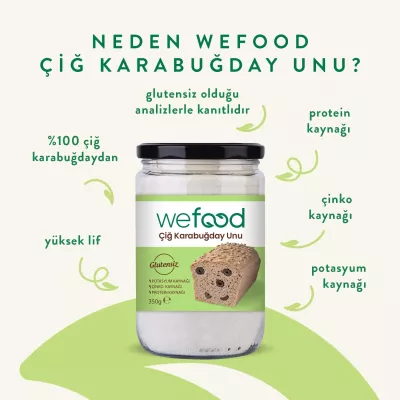 Wefood Çiğ Karabuğday Unu Glutensiz (350 gr) - 4