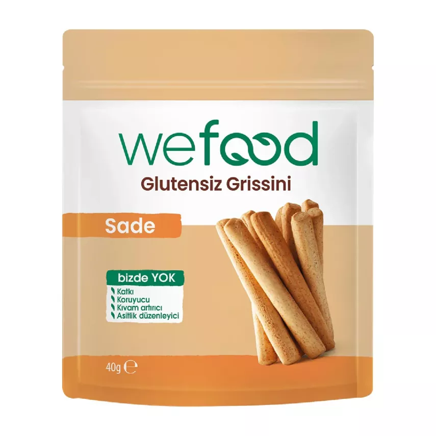 Wefood Glutensiz Sade Grissini (40 gr) - 1