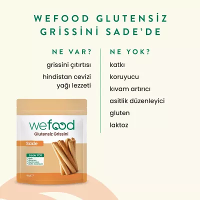 Wefood Glutensiz Sade Grissini (40 gr) - 3