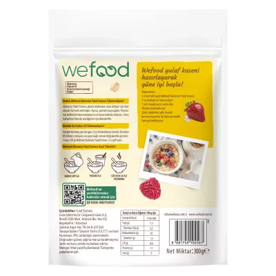 Wefood Glutensiz Yulaf Ezmesi (300 gr) (1)