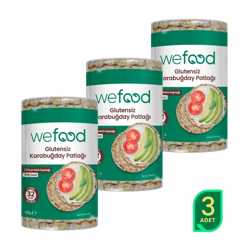 Wefood Karabuğday Patlağı (100 gr) 3'lü Set - 1