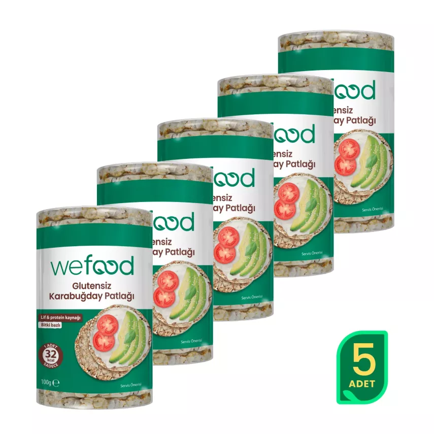 Wefood Karabuğday Patlağı (100 gr) 5'li Set - 1