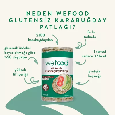 Wefood Karabuğday Patlağı (100 gr) - 5