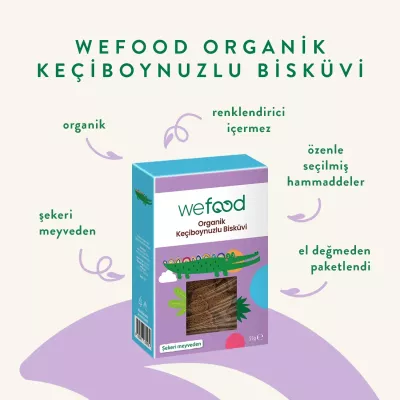 Wefood Kids Organik Keçiboynuzlu Bisküvi (55 gr) - 3