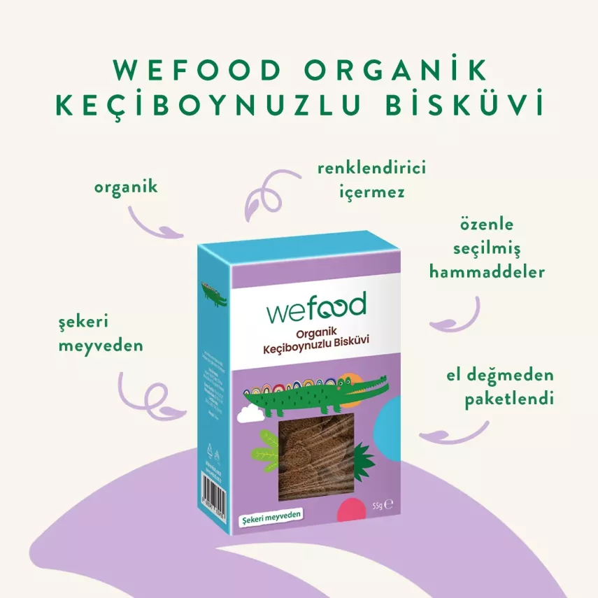 Wefood Kids Organik Keçiboynuzlu Bisküvi (55 gr) - 3