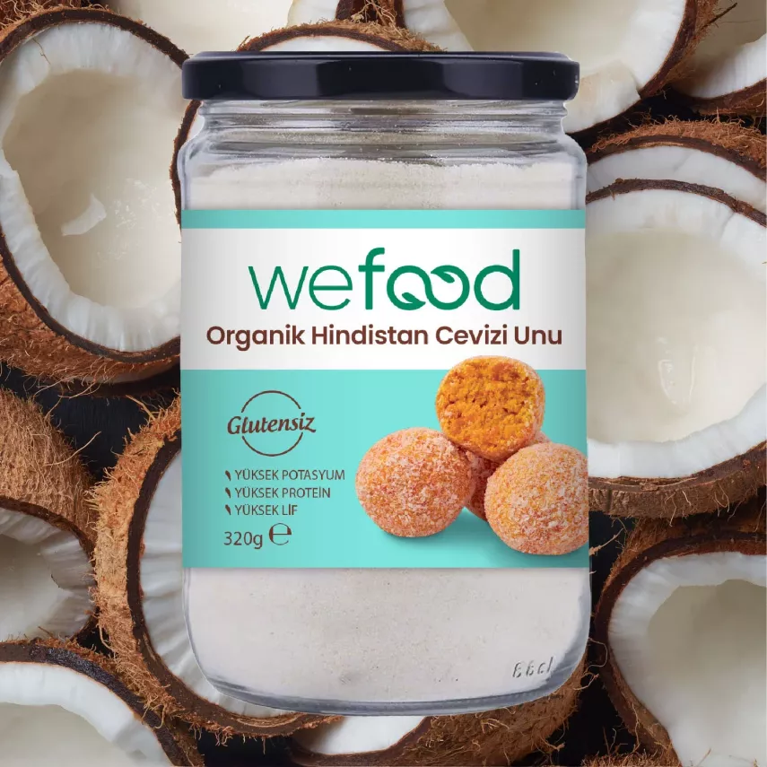 Wefood Organik Glutensiz Hindistan Cevizi Unu (320 gr) - 2