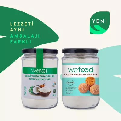 Wefood Organik Glutensiz Hindistan Cevizi Unu (320 gr) - 3