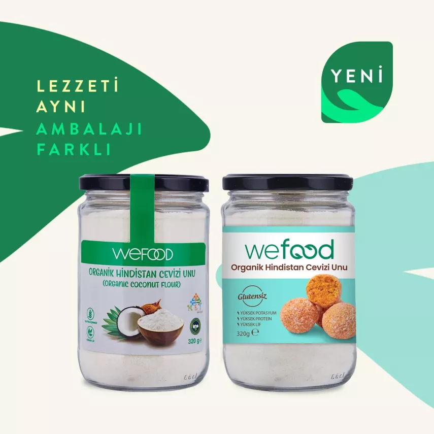 Wefood Organik Glutensiz Hindistan Cevizi Unu (320 gr) - 3