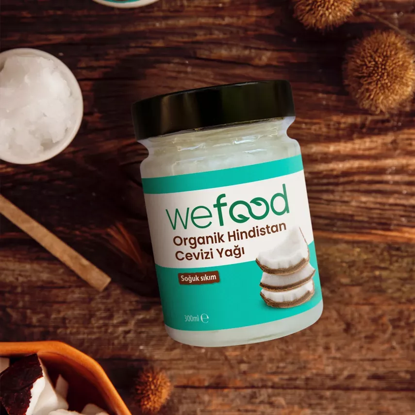Wefood Organik Hindistan Cevizi Yağı Soğuk Sıkım (300 ml) - 10
