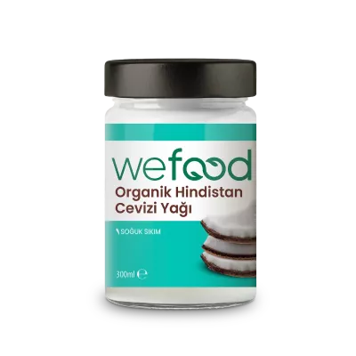 Wefood Organik Hindistan Cevizi Yağı Soğuk Sıkım (300 ml)