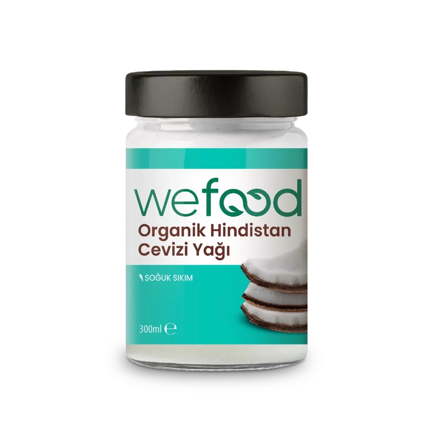 Wefood Organik Hindistan Cevizi Yağı Soğuk Sıkım (300 ml) - 1
