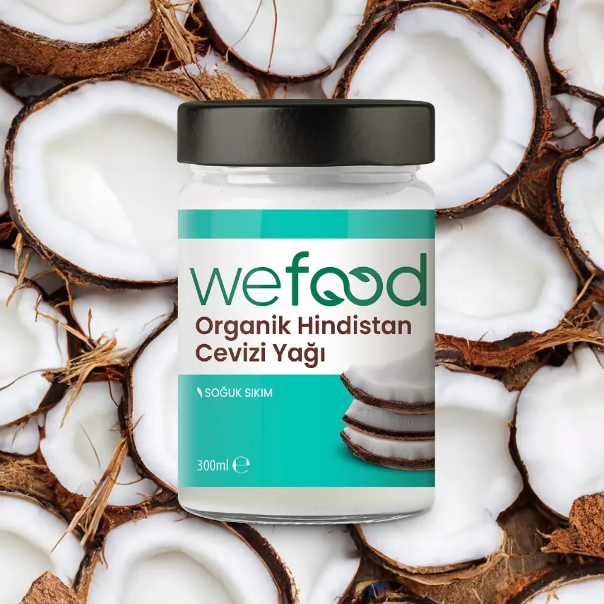 Wefood Organik Hindistan Cevizi Yağı Soğuk Sıkım (300 ml) - 2