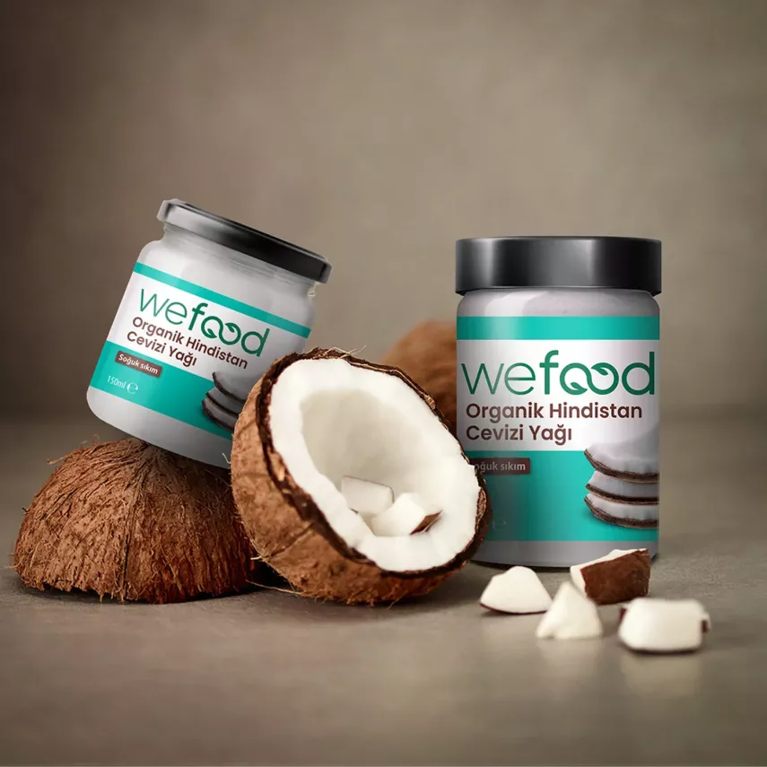 Wefood Organik Hindistan Cevizi Yağı (Soğuk Sıkım) 150 ml. - 8