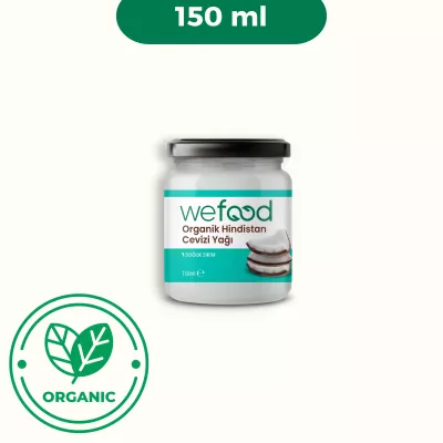 Wefood Organik Hindistan Cevizi Yağı (Soğuk Sıkım) 150 ml.