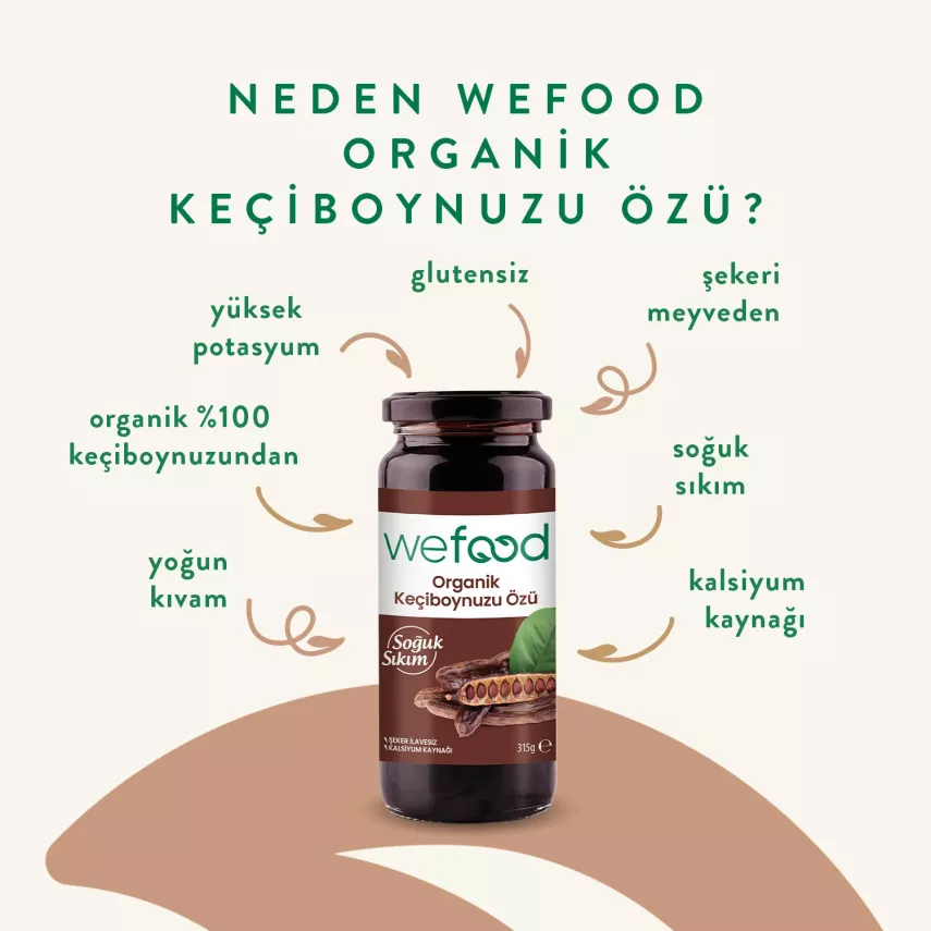 Wefood Organik Keçiboynuzu Özü Soğuk Sıkım (315 gr) - 4