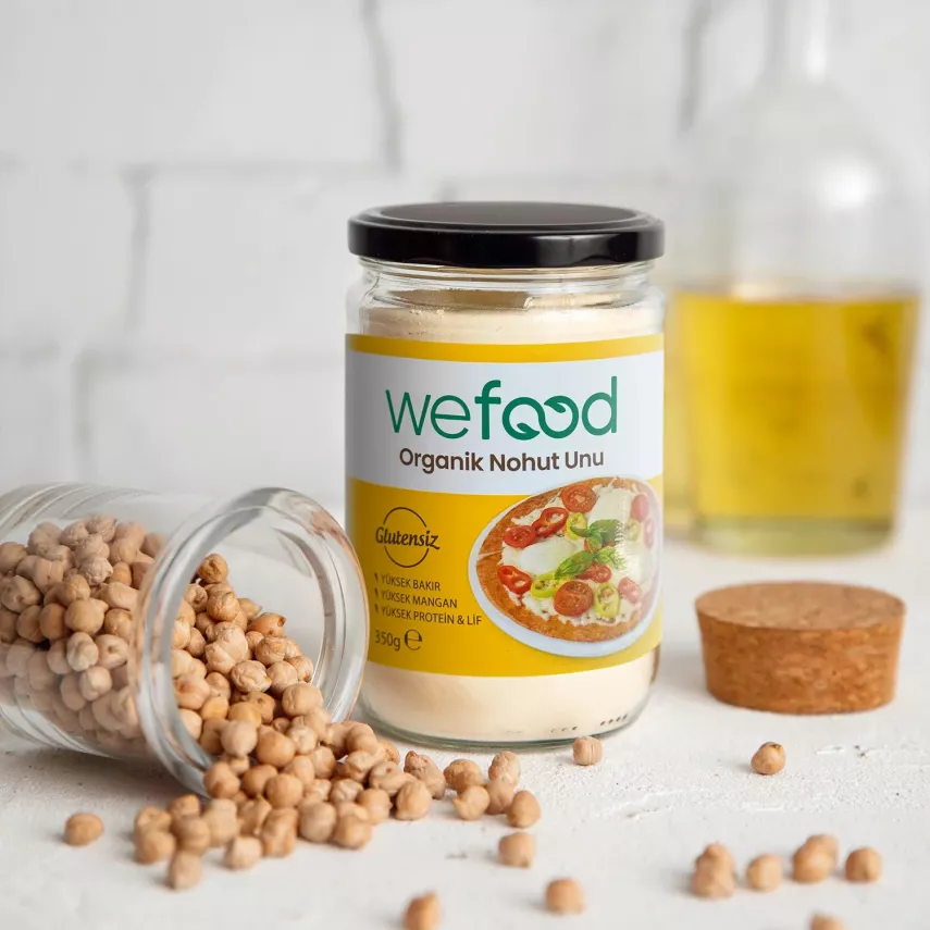 Wefood Organik Glutensiz Nohut Unu 350 gr - 5