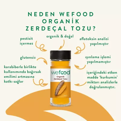 Wefood Organik Zerdeçal Tozu 55 Gr - 4
