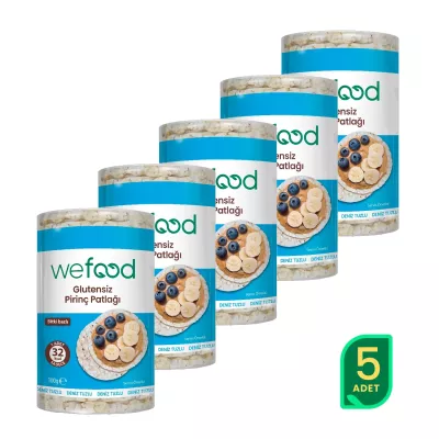 Wefood Pirinç Patlağı (100 gr) 5'li Set