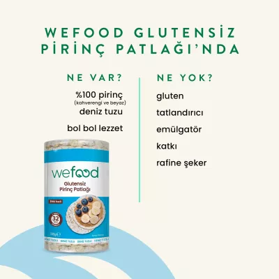 Wefood Pirinç Patlağı (100 gr) - 3