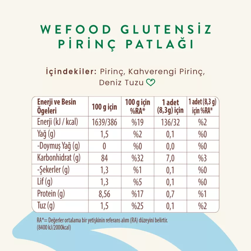 Wefood Pirinç Patlağı (100 gr) - 5