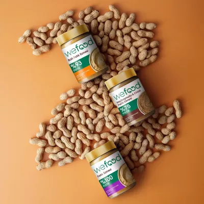 Wefood Ballı Fıstık Ezmesi Fıstık Parçacıklı Şekersiz (300 gr) - 7