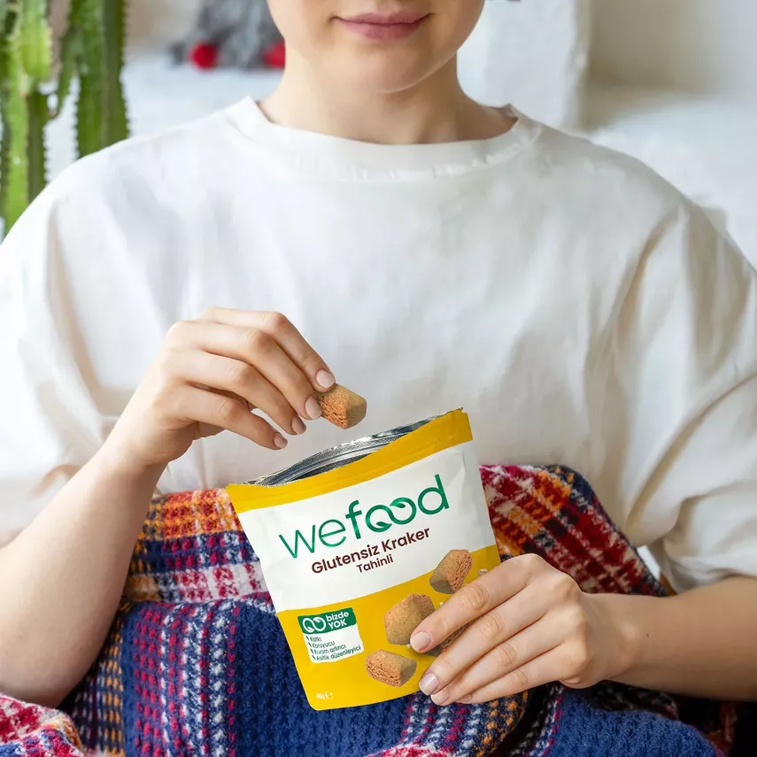 Wefood Glutensiz Tahinli Kraker 40 gr - 8