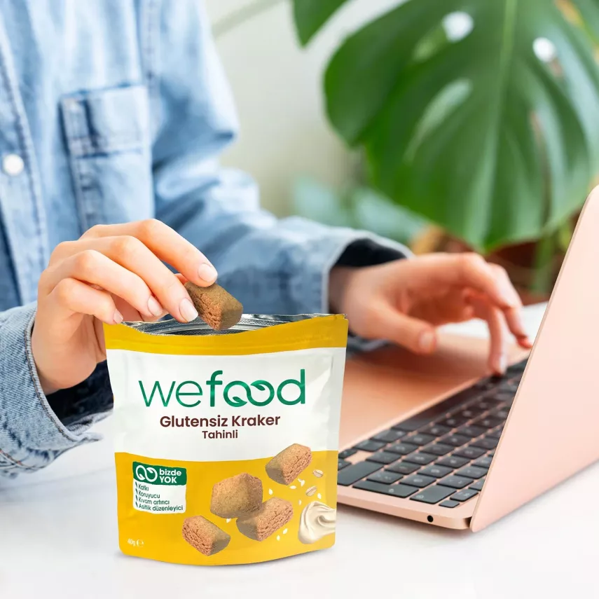 Wefood Glutensiz Tahinli Kraker 40 gr - 9
