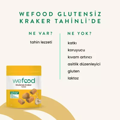 Wefood Glutensiz Tahinli Kraker 40 gr - 5